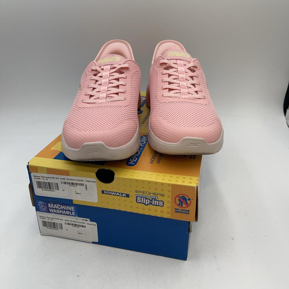 Skechers GOwalk Flex Grand Entrance Shoes Womens Size 10.5 Pink Walking Sneakers